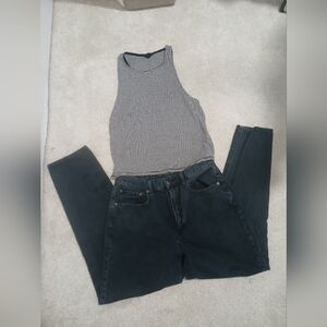 AE Vintage Jean With Tank
